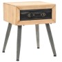 Solid fir wood bedside table 43x38x50 cm by vidaXL, Nightstands - Ref: Foro24-245775, Price: 61,27 €, Discount: %