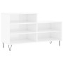 Mueble zapatero madera contrachapada blanco brillo 102x36x60 cm de , Zapateros y organizadores de calzado - Ref: Foro24-83139...