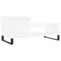 Glossy white plywood coffee table 100x50x45 cm by , Coffee table - Ref: Foro24-830838, Price: 72,47 €, Discount: %