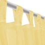 Voile curtains 2 units 140x245 cm yellow by vidaXL, Curtains and curtains - Ref: Foro24-132250, Price: 20,42 €, Discount: %