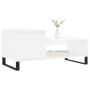 Mesa de centro madera contrachapada blanco brillo 100x50x45 cm de , Mesas de centro - Ref: Foro24-830838, Precio: 62,69 €, De...