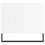 Mesa de centro madera contrachapada blanco brillo 100x50x45 cm de , Mesas de centro - Ref: Foro24-830838, Precio: 62,69 €, De...