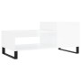 Glossy white plywood coffee table 100x50x45 cm by , Coffee table - Ref: Foro24-830838, Price: 72,47 €, Discount: %