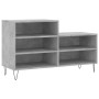 Mueble zapatero madera contrachapada gris hormigón 102x36x60 cm de , Zapateros y organizadores de calzado - Ref: Foro24-83139...