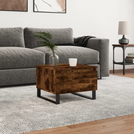 Smoked oak engineered wood coffee table 50x46x35 cm by , Coffee table - Ref: Foro24-830886, Price: 40,45 €, Discount: %