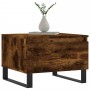 Mesa de centro madera de ingeniería roble ahumado 50x46x35 cm de , Mesas de centro - Ref: Foro24-830886, Precio: 41,99 €, Des...