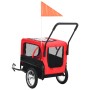 Pet Bike Trailer Stroller 2 in 1 Red Black by , pet strollers - Ref: Foro24-91762, Price: 163,69 €, Discount: %