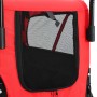 Pet Bike Trailer Stroller 2 in 1 Red Black by , pet strollers - Ref: Foro24-91762, Price: 163,69 €, Discount: %