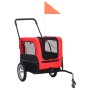 Pet Bike Trailer Stroller 2 in 1 Red Black by , pet strollers - Ref: Foro24-91762, Price: 163,69 €, Discount: %