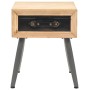 Solid fir wood bedside table 43x38x50 cm by vidaXL, Nightstands - Ref: Foro24-245775, Price: 61,27 €, Discount: %