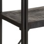 5-tier solid black mango wood shelf 140x30x180 cm by , Bookcases and shelves - Ref: Foro24-320621, Price: 305,99 €, Discount: %