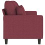 3-seater red fabric sofa 180 cm by , Sofas - Ref: Foro24-359281, Price: 313,09 €, Discount: %