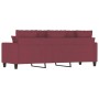 3-seater red fabric sofa 180 cm by , Sofas - Ref: Foro24-359281, Price: 313,09 €, Discount: %