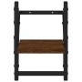 Wall shelves with bars 2 pcs oak brown 20x25x30 cm by , Shelves and shelves - Ref: Foro24-836232, Price: 14,18 €, Discount: %