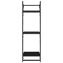 Wall shelves 3 levels with bars 2 pcs black 30x25x100 cm by , Shelves and shelves - Ref: Foro24-836258, Price: 32,79 €, Disco...