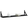 Wall shelves 2 pcs engineered wood black 80x15x15.5 cm by , Shelves and shelves - Ref: Foro24-836328, Price: 30,53 €, Discoun...