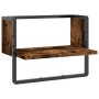 Wall shelves with smoked oak bar 40x25x30 cm by , Shelves and shelves - Ref: Foro24-836285, Price: 16,75 €, Discount: %