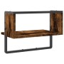 Wall shelves with smoked oak bar 40x25x30 cm by , Shelves and shelves - Ref: Foro24-836285, Price: 16,75 €, Discount: %