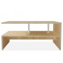 Mesa de centro de madera de ingeniería blanca 90x59x42 cm de vidaXL, Mesas de centro - Ref: Foro24-244855, Precio: 66,99 €, D...