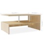 Mesa de centro de madera de ingeniería blanca 90x59x42 cm de vidaXL, Mesas de centro - Ref: Foro24-244855, Precio: 66,99 €, D...