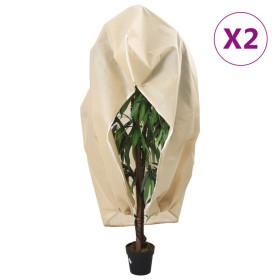 Cubierta para plantas con cremallera 2 uds 70 g/m² 1,2x1,8 m de , Accesorios de jardinería - Ref: Foro24-364878, Precio: 20,9...