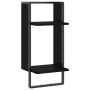 Wall shelf with black bar 30x25x65 cm by , Shelves and shelves - Ref: Foro24-836298, Price: 23,67 €, Discount: %