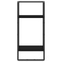 Wall shelf with black bar 30x25x65 cm by , Shelves and shelves - Ref: Foro24-836298, Price: 23,67 €, Discount: %