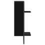 Wall shelf with black bar 30x25x65 cm by , Shelves and shelves - Ref: Foro24-836298, Price: 23,67 €, Discount: %