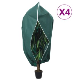 Cubiertas para plantas con cremallera 4 uds 70 g/m² 1,2x1,8 m de , Accesorios de jardinería - Ref: Foro24-3203540, Precio: 32...