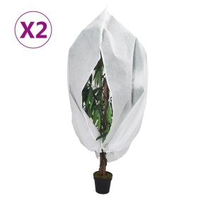 Cubiertas para plantas con cremallera 2 uds 70 g/m² 3,93x3 m de , Accesorios de jardinería - Ref: Foro24-3203523, Precio: 60,...