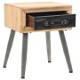 Solid fir wood bedside table 43x38x50 cm by vidaXL, Nightstands - Ref: Foro24-245775, Price: 61,27 €, Discount: %