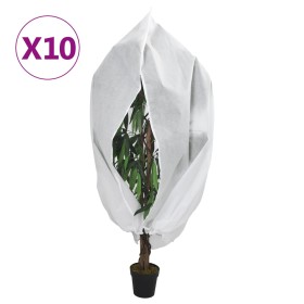 Cubierta para plantas con cremallera 10 uds 70 g/m² 1,55x1,55 m de , Accesorios de jardinería - Ref: Foro24-3203549, Precio: ...