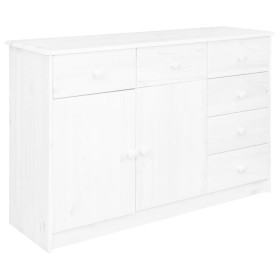 Sideboard with 6 drawers solid white pine wood 113x35x73 cm by vidaXL, Sideboards - Ref: Foro24-337038, Price: 167,99 €, Disc...