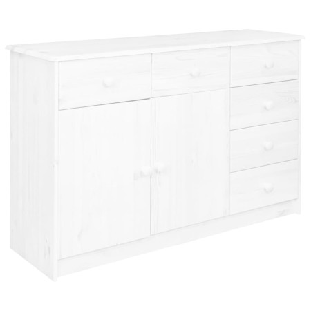 Sideboard with 6 drawers solid white pine wood 113x35x73 cm by vidaXL, Sideboards - Ref: Foro24-337038, Price: 167,34 €, Disc...