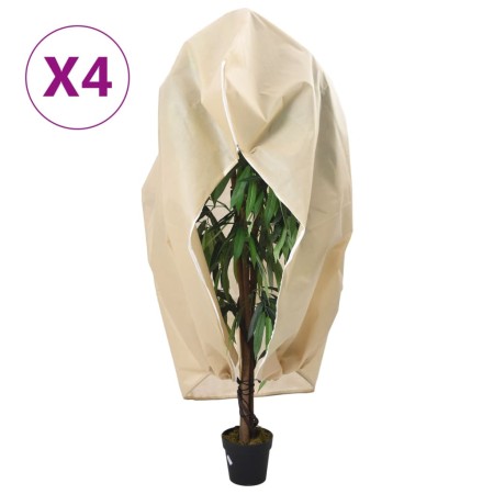 Cubiertas para plantas con cremallera 4 uds 70 g/m² 2,36x2 m de , Accesorios de jardinería - Ref: Foro24-3203561, Precio: 54,...