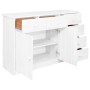 Sideboard with 6 drawers solid white pine wood 113x35x73 cm by vidaXL, Sideboards - Ref: Foro24-337038, Price: 167,34 €, Disc...