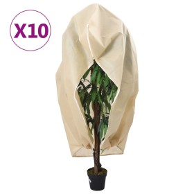 Cubiertas para plantas con cremallera 10 uds 70 g/m² 3,14x2,5 m de , Accesorios de jardinería - Ref: Foro24-3203580, Precio: ...