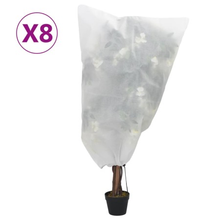 Cubiertas para plantas con cordón 8 uds 70 g/m² 0,8x1 m de , Accesorios de jardinería - Ref: Foro24-3203516, Precio: 22,08 €,...