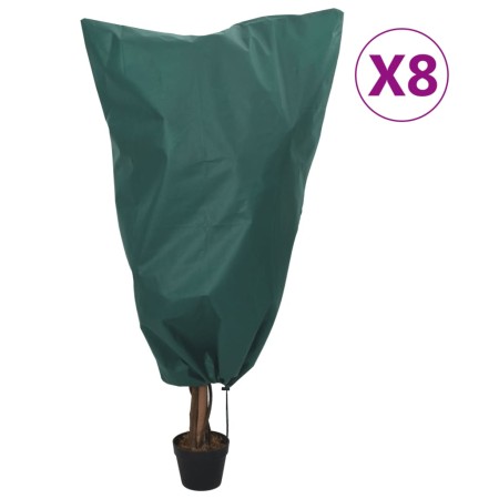 Plant covers with cord 8 pcs 70 g/m² 0.8x1.2 m by , Gardening accessories - Ref: Foro24-3203537, Price: 25,34 €, Discount: %