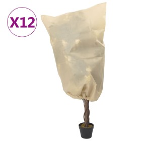 Plant covers with cord 12 pcs 70 g/m² 0.8x1 m by , Gardening accessories - Ref: Foro24-3203556, Price: 37,99 €, Discount: %