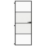 Slim black glass and aluminum interior door 76x201.5 cm by , Doors for the home - Ref: Foro24-155116, Price: 207,99 €, Discou...