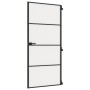 Puerta interior delgada negra vidrio y aluminio 93x201,5 cm de , Puertas para el hogar - Ref: Foro24-155121, Precio: 211,34 €...