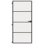 Puerta interior delgada negra vidrio y aluminio 93x201,5 cm de , Puertas para el hogar - Ref: Foro24-155121, Precio: 211,34 €...