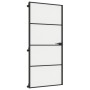 Puerta interior delgada negra vidrio y aluminio 93x201,5 cm de , Puertas para el hogar - Ref: Foro24-155121, Precio: 211,34 €...