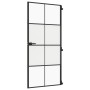 Puerta interior delgada negra vidrio y aluminio 93x201,5 cm de , Puertas para el hogar - Ref: Foro24-155128, Precio: 212,68 €...