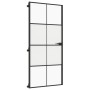 Puerta interior delgada negra vidrio y aluminio 93x201,5 cm de , Puertas para el hogar - Ref: Foro24-155128, Precio: 212,68 €...