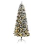 Artificial Christmas tree with hinges 300 LED and balls 210 cm by , Christmas trees - Ref: Foro24-3210484, Price: 159,31 €, D...