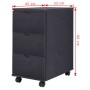 Mueble de cajones negro 33x45x60 cm de vidaXL, Taquillas y armarios de almacenamiento - Ref: Foro24-245726, Precio: 112,29 €,...