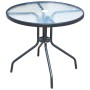 Juego de comedor de jardín 5 piezas de acero negro de vidaXL, Conjuntos de jardín - Ref: Foro24-43318, Precio: 189,99 €, Desc...