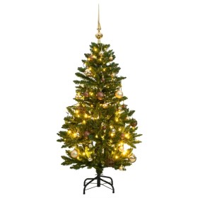 Artificial Christmas tree with hinges 150 LED and balls 150 cm by , Christmas trees - Ref: Foro24-3210086, Price: 83,57 €, Di...